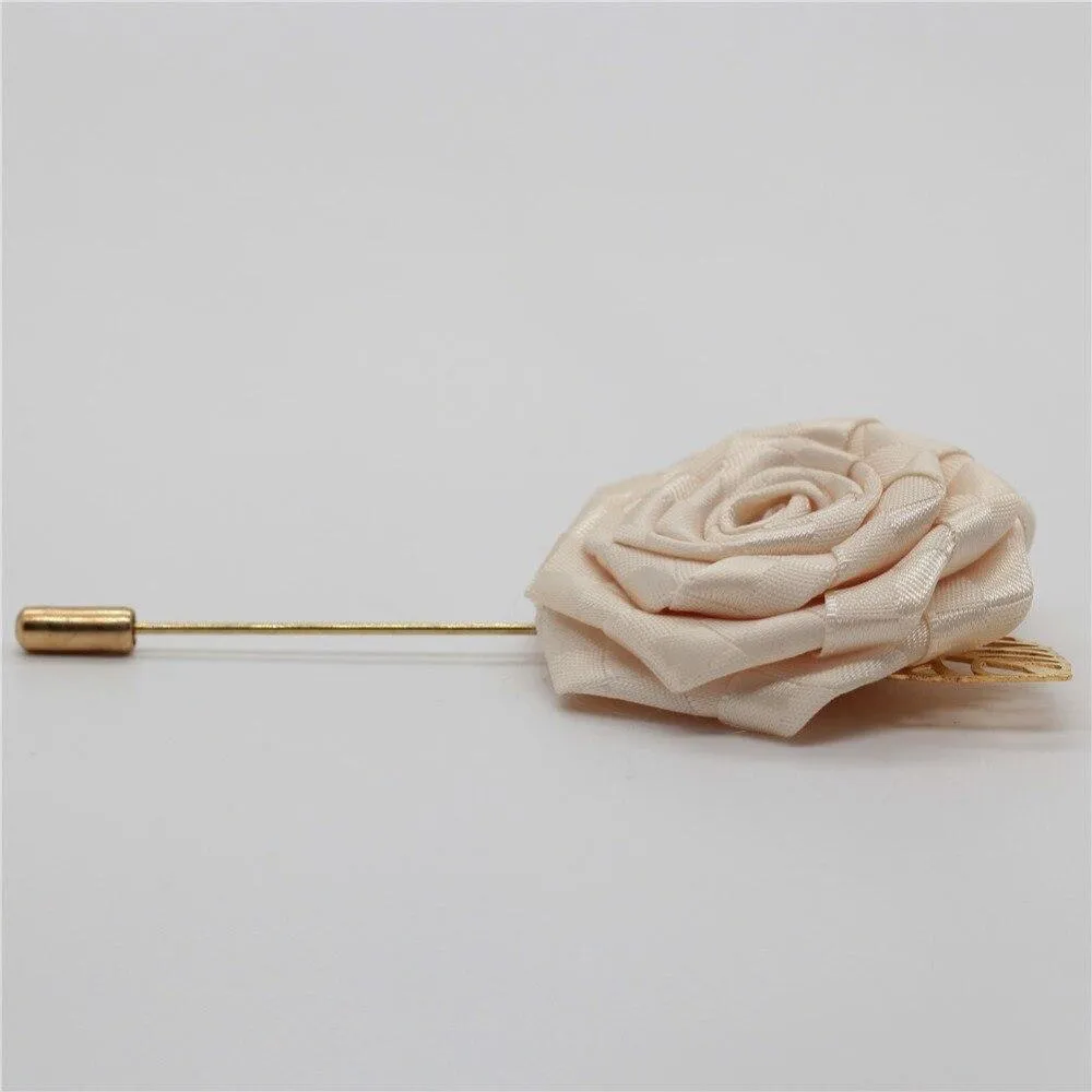 Satin Rose Lapel Pin