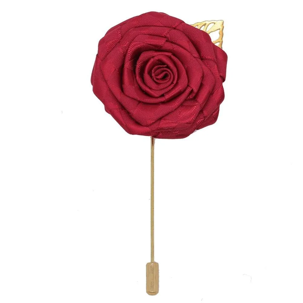 Satin Rose Lapel Pin