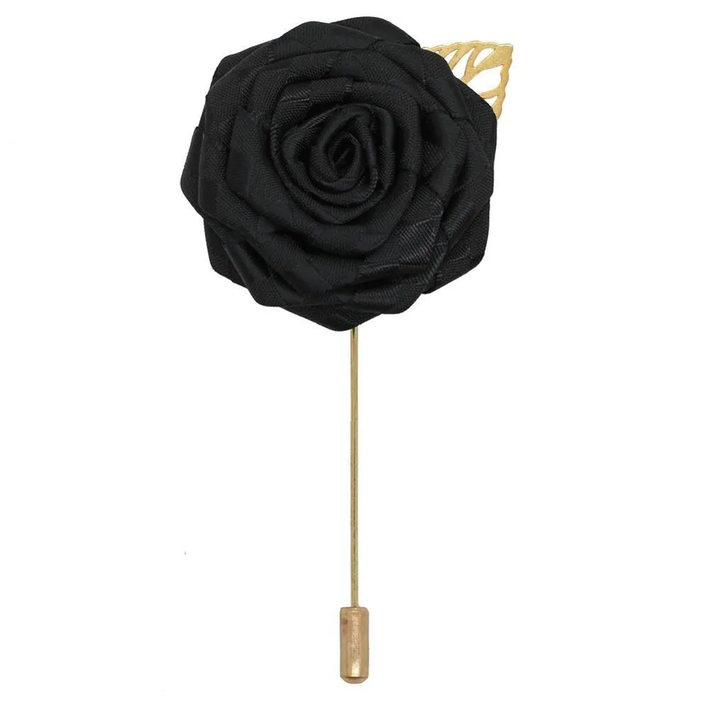 Satin Rose Lapel Pin