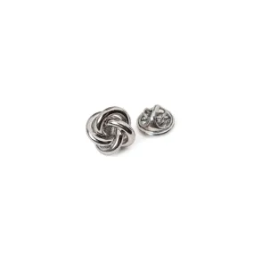 Silver Knot Lapel Pin