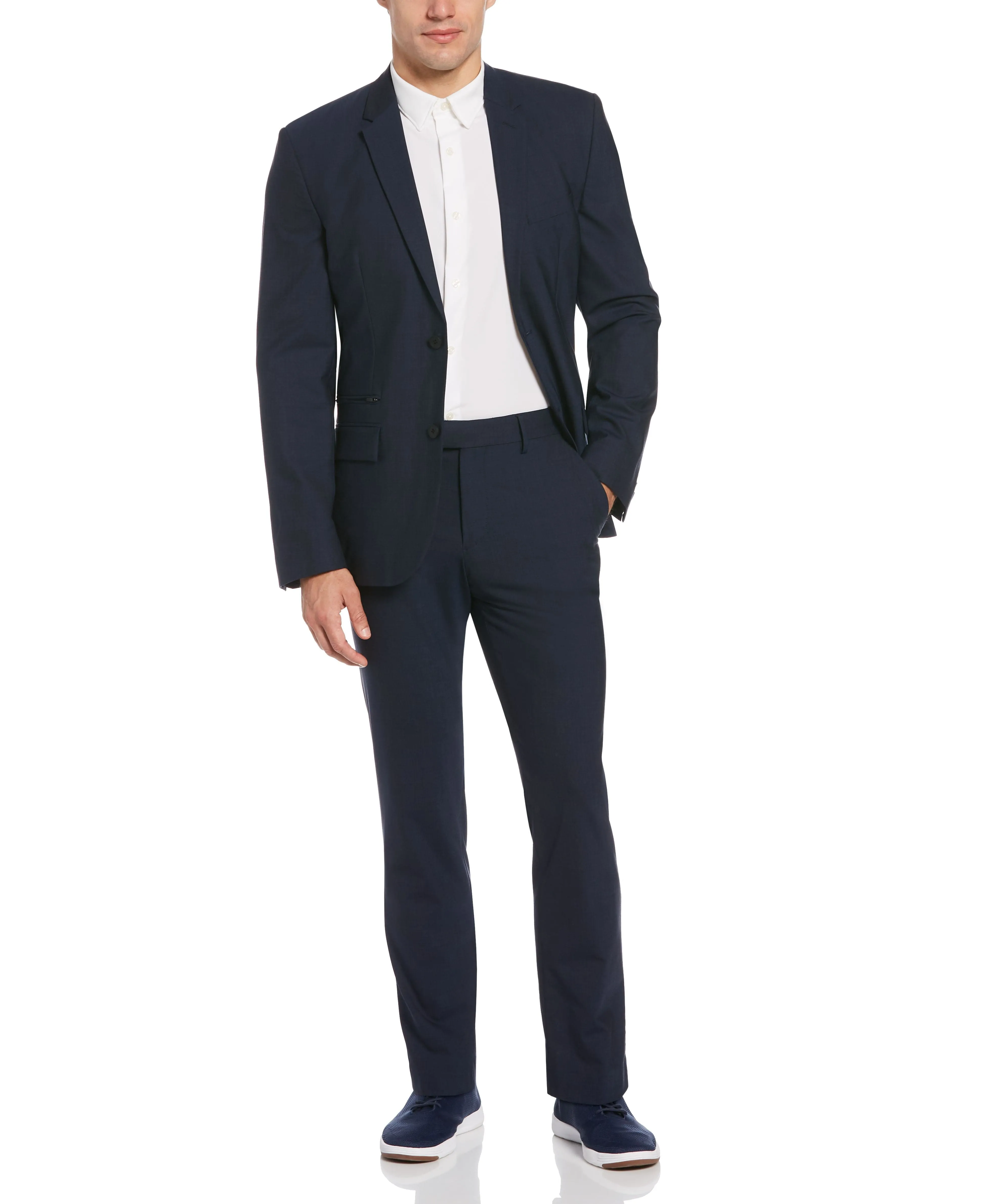 Slim Fit Packable Stretch Tech Wool Suit Jacket