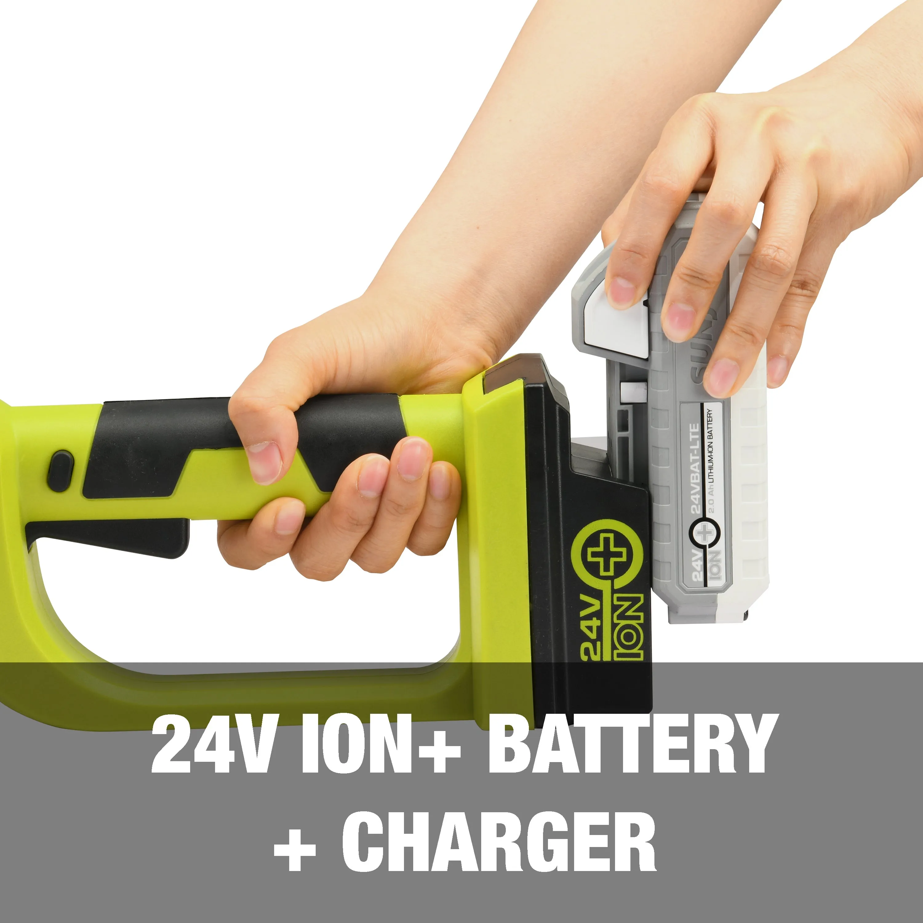 Sun Joe 24V-PS10-LTE 24-Volt* IONMAX Cordless Telescoping Pole Chainsaw | 10-inch | W/ 2.0-Ah Battery   Charger