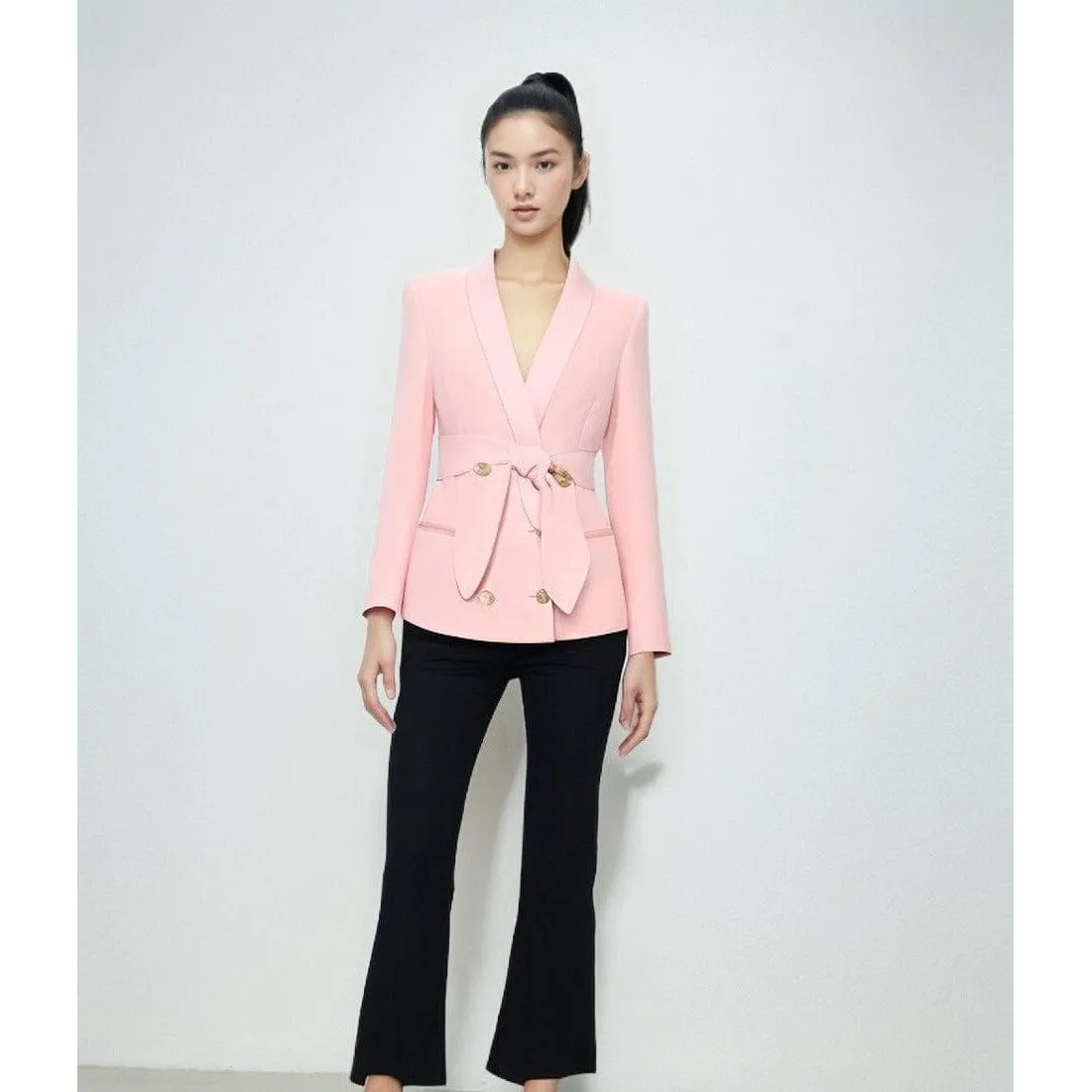 The Julia Belted Slim Fit Blazer - Multiple Colors