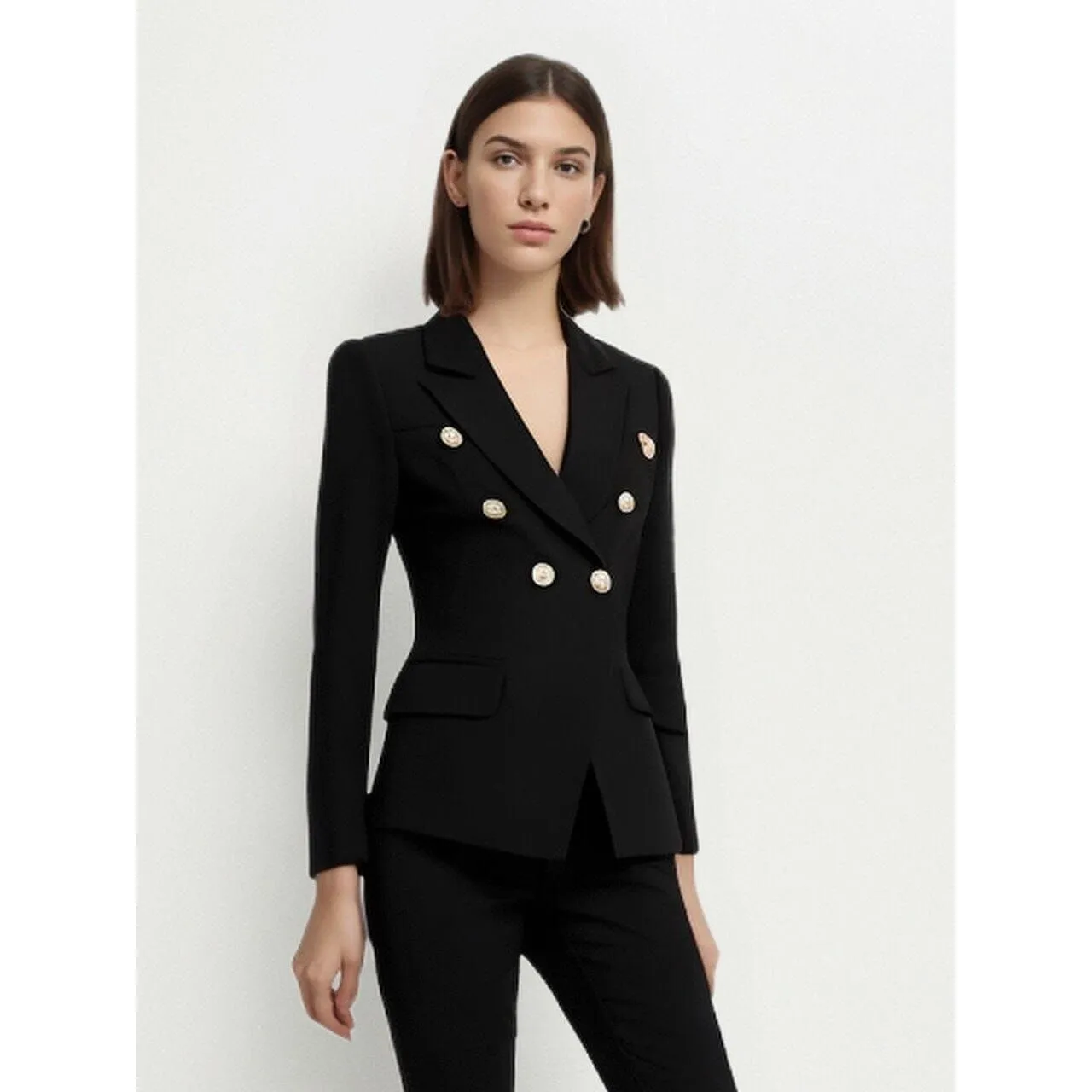 The Priscilla Slim Fit Blazer - Jet Black