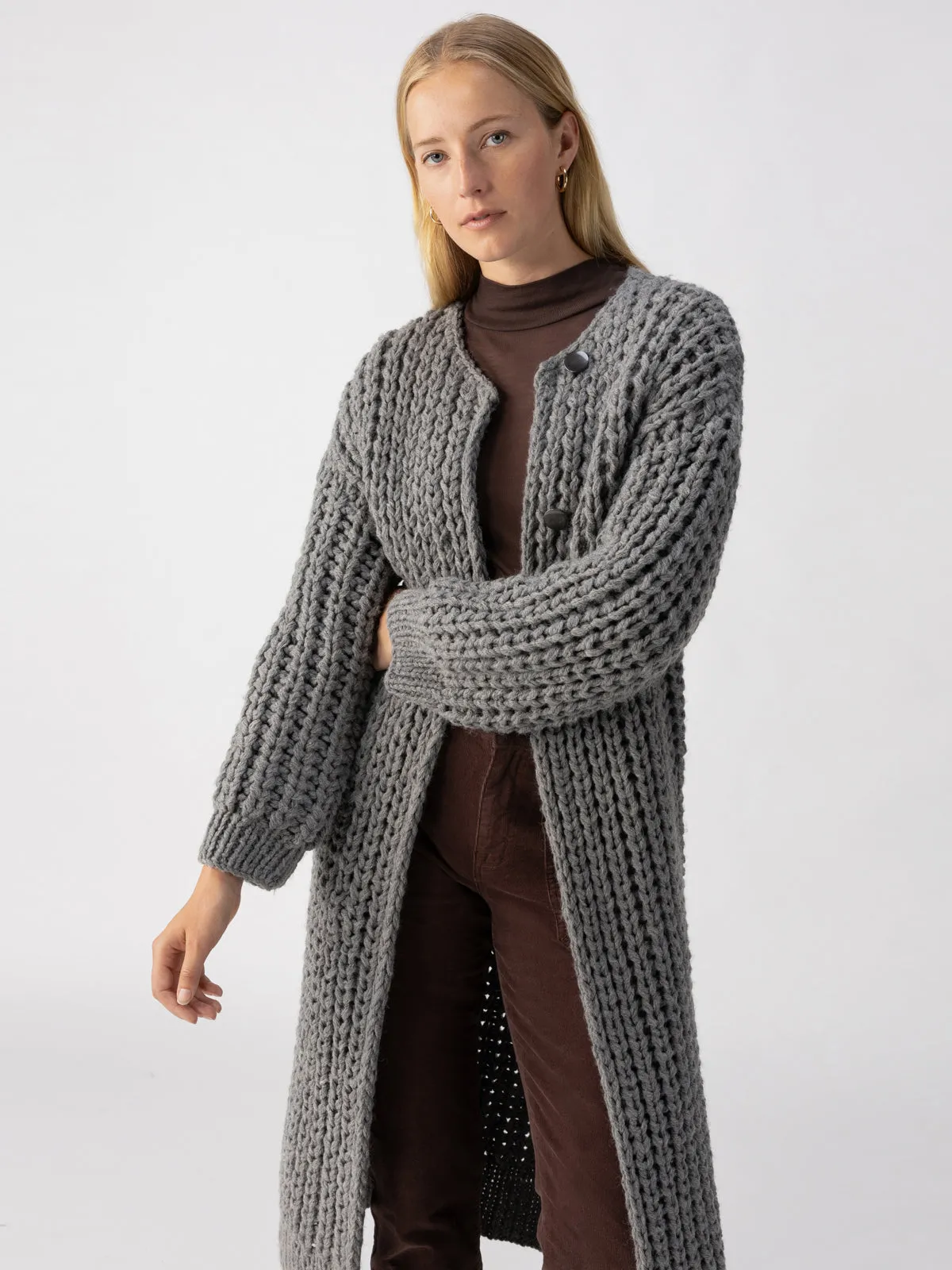 The Ultimate Cardi Heather Ash