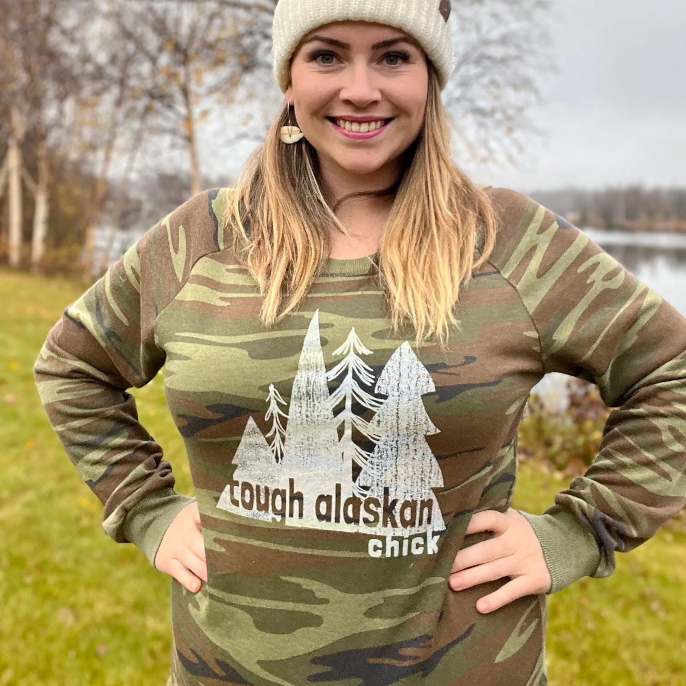 Tough Alaskan Chick Crewneck