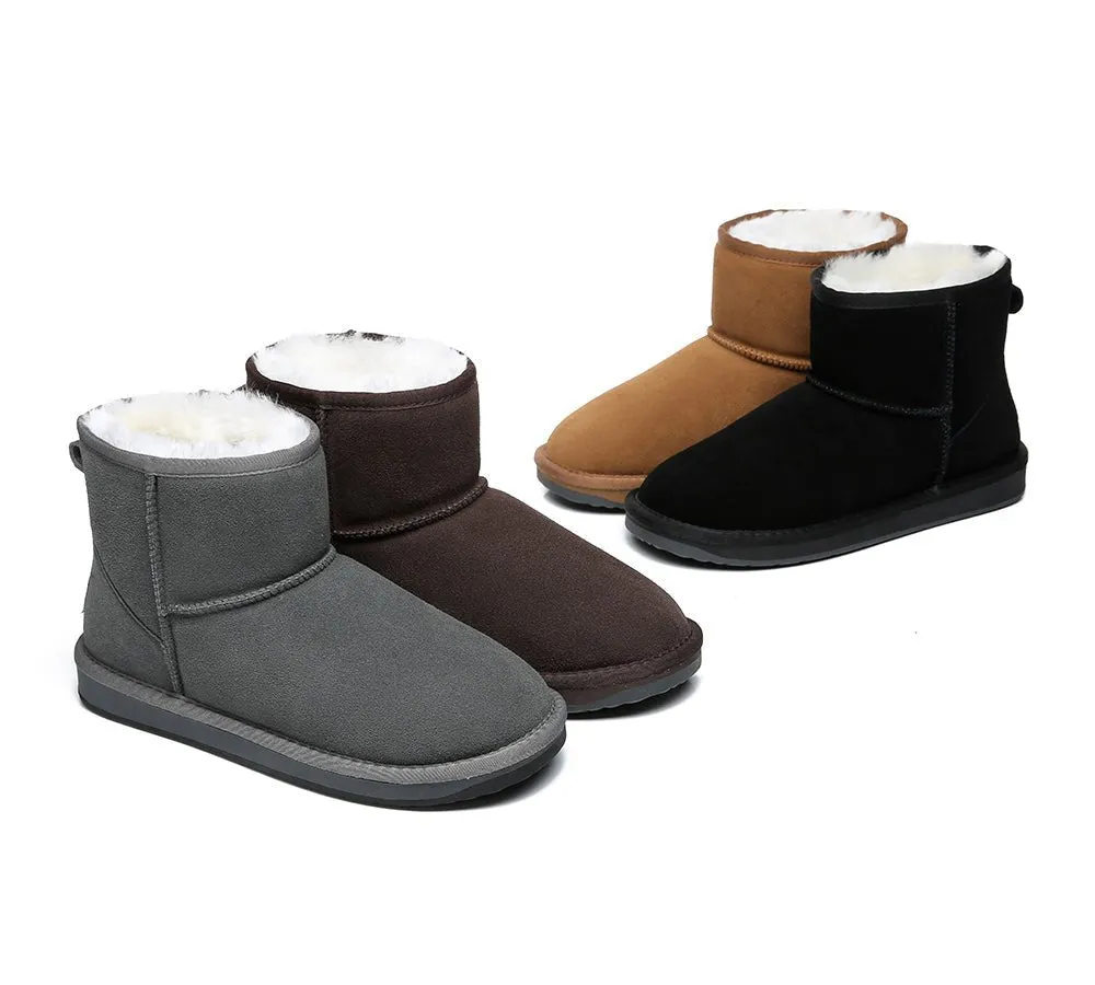 Unisex Double Faced Sheepskin Mini Classic Boots