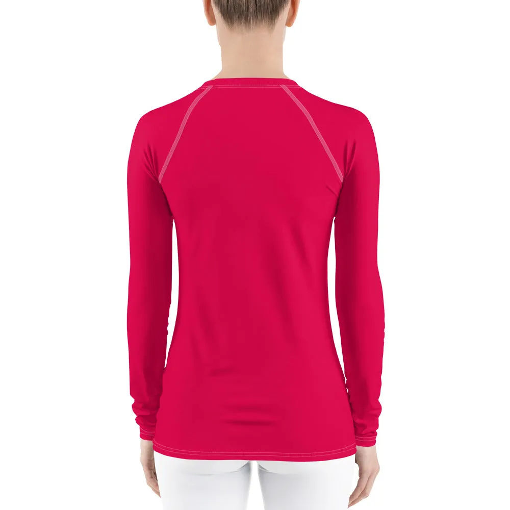 UPF 50 LONG SLEEVES RASH GUARD NEON RED