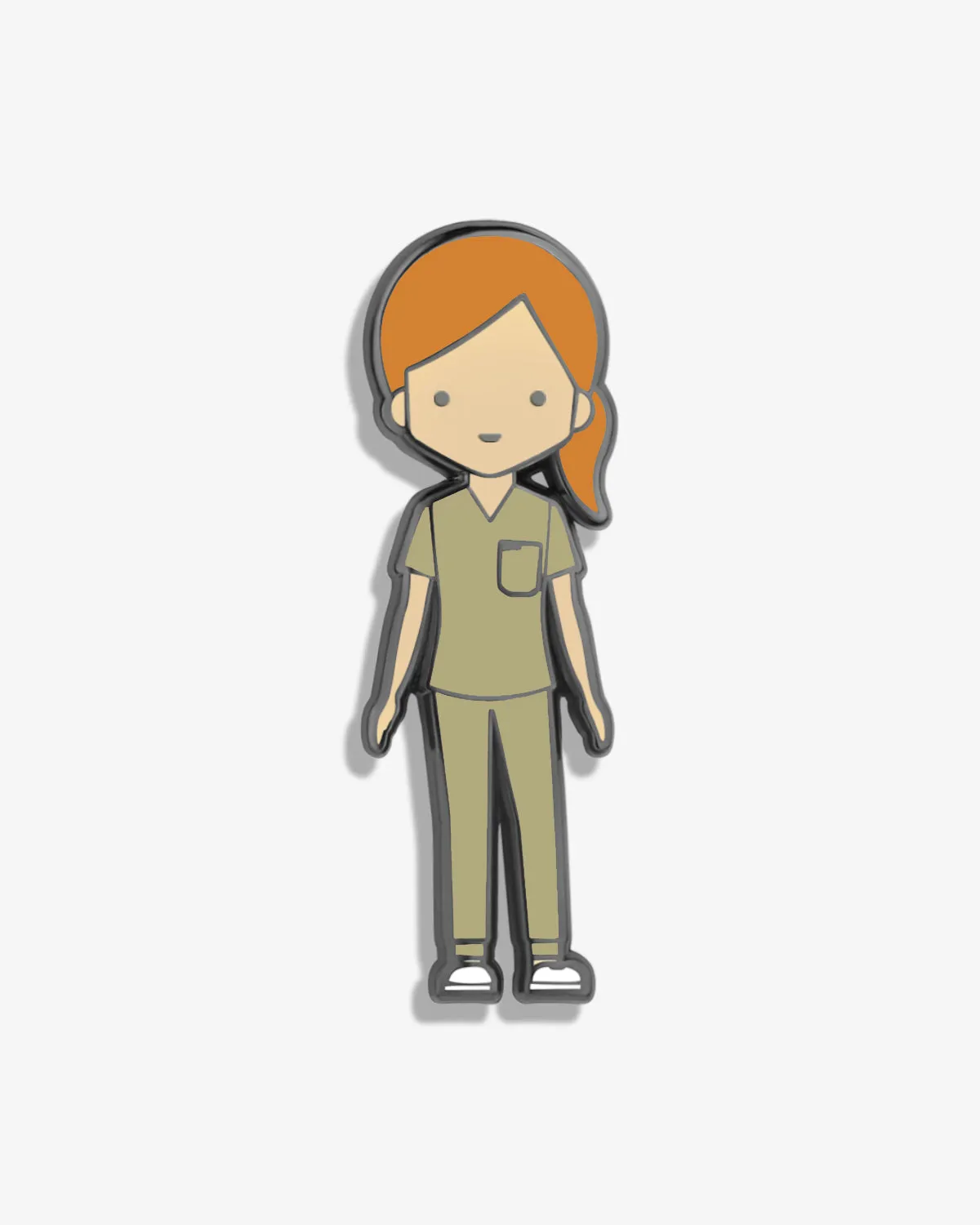 V-Moji | Healthcare Worker in Scrubs Lapel Pin