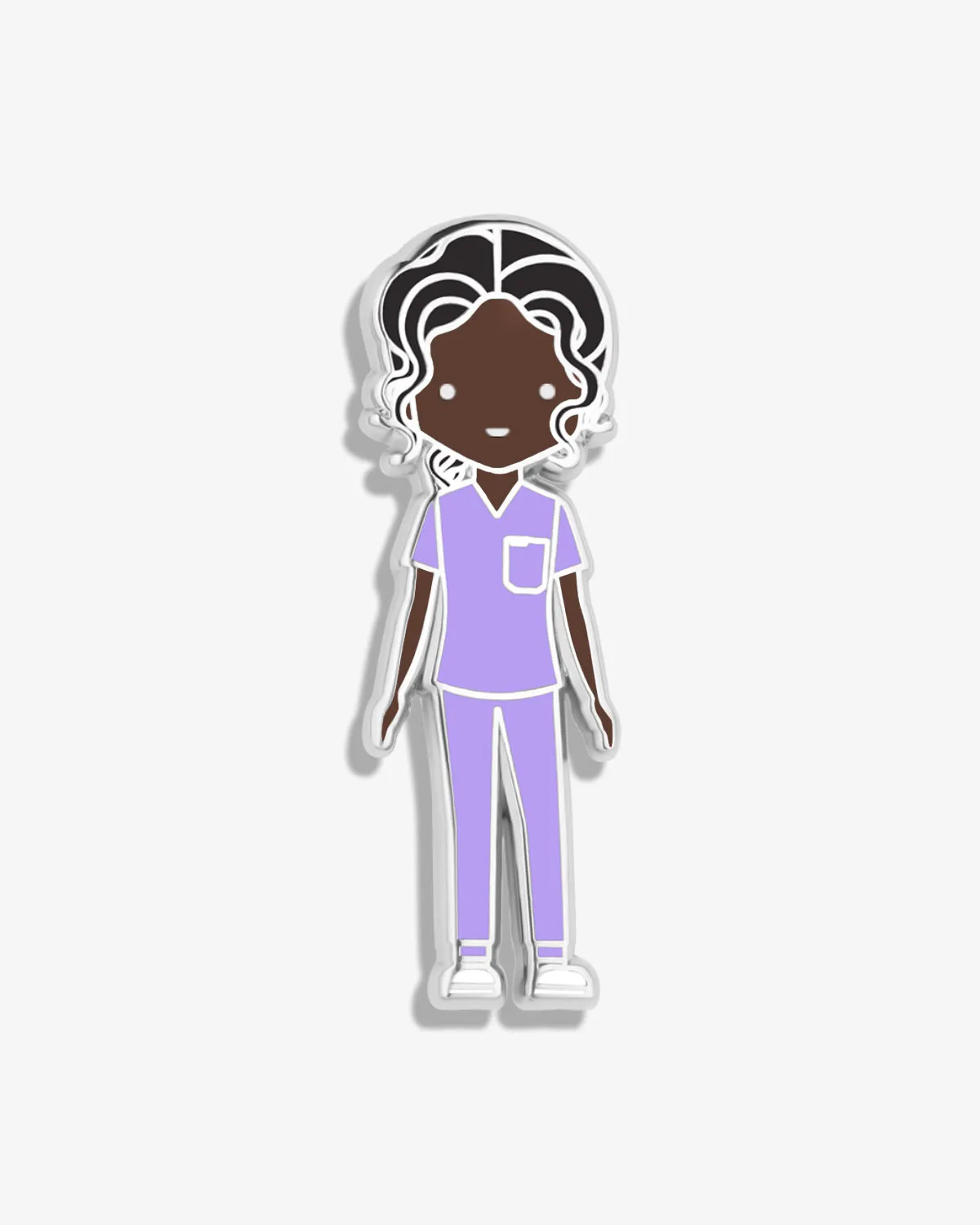 V-Moji | Healthcare Worker in Scrubs Lapel Pin