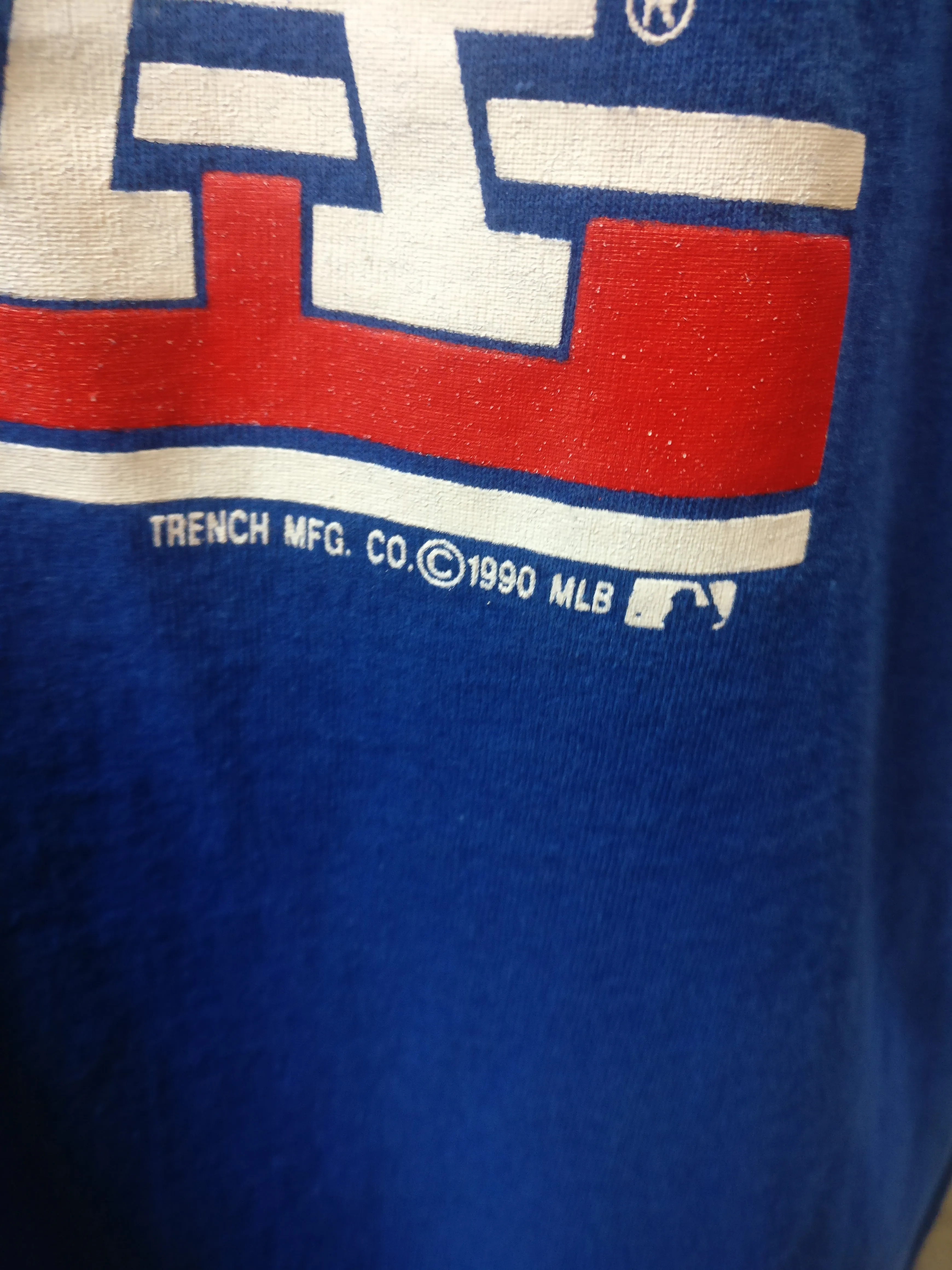 Vintage '90 LOS ANGELES DODGERS MLB Trench T-Shirt XL