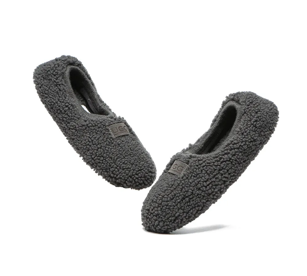 Women Curly Wool Slippers Lucina