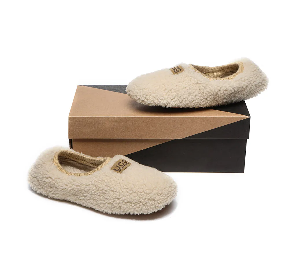 Women Curly Wool Slippers Lucina