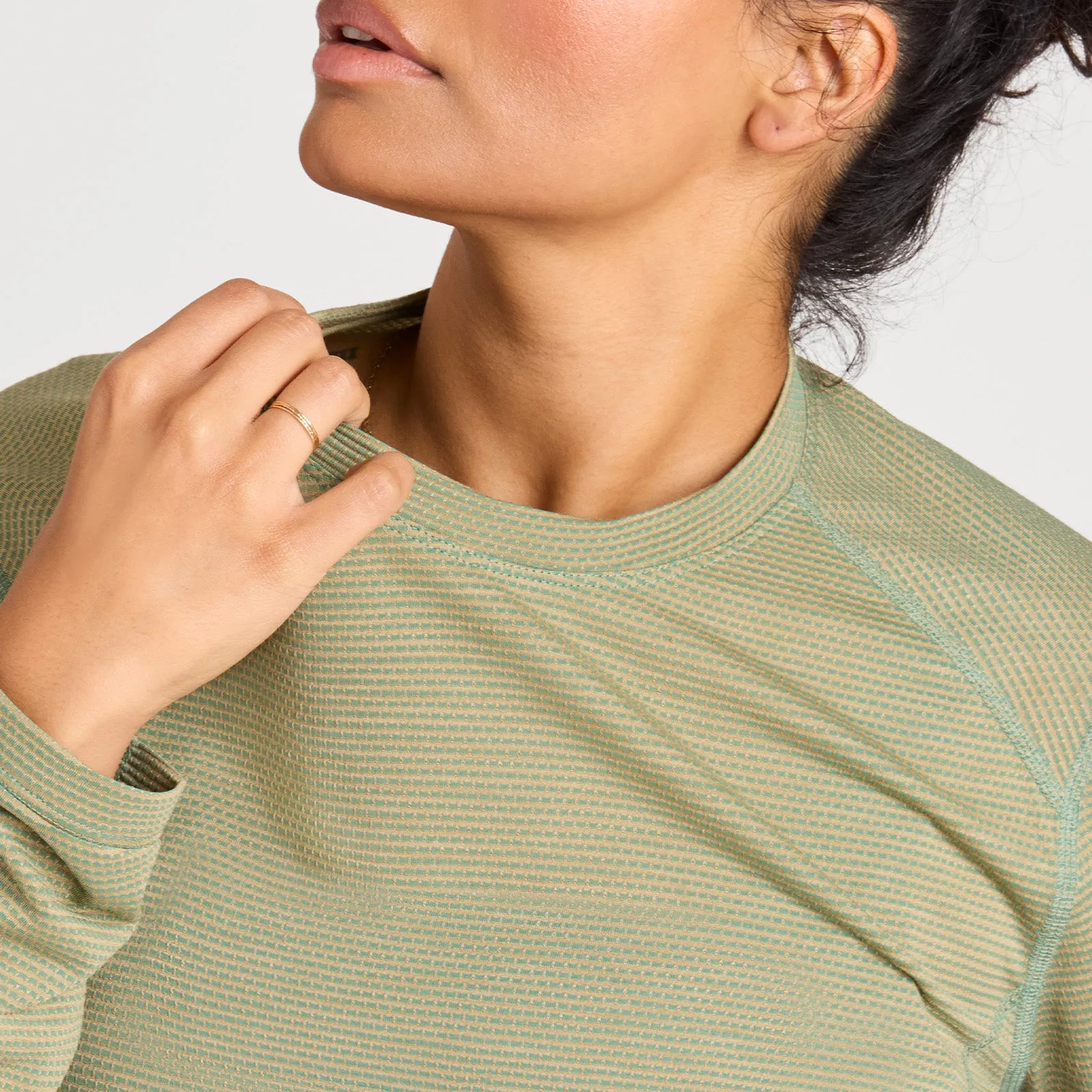 Women's Natural Run Long Sleeve Tee - Hazy Cargo