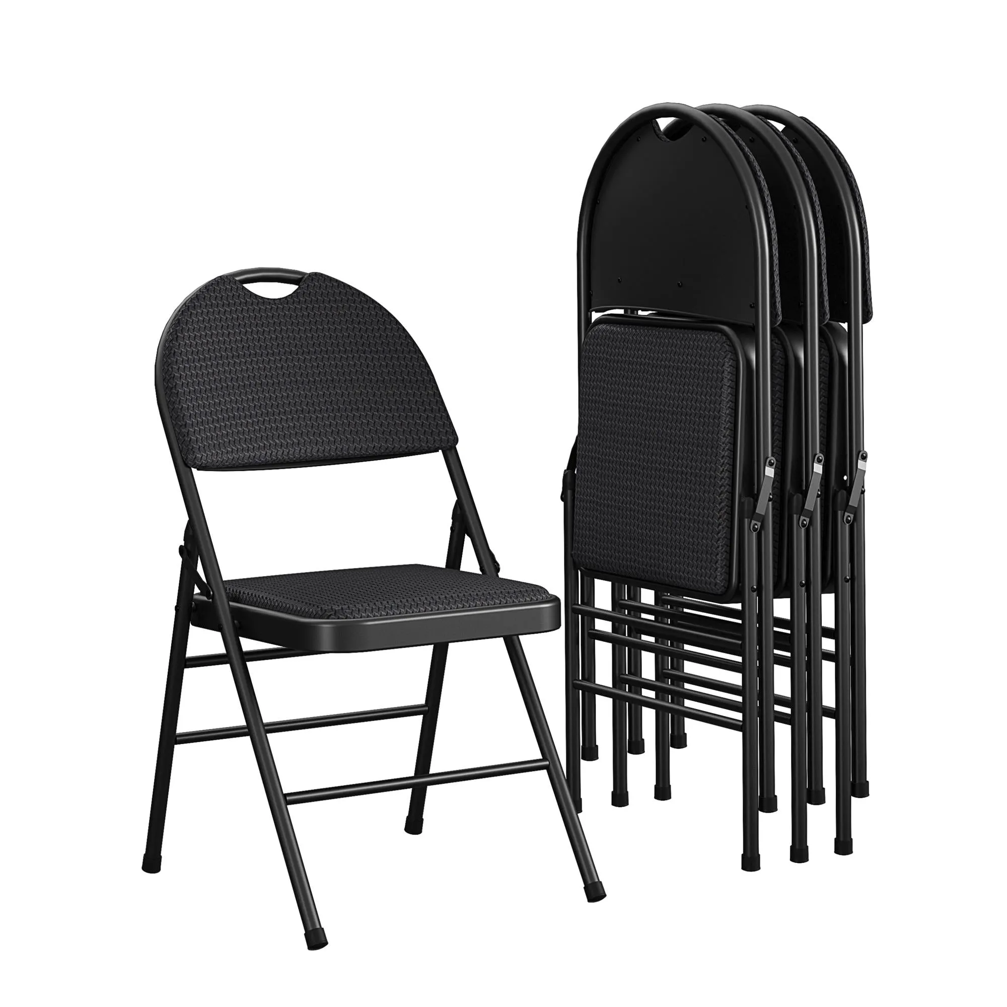 XL Comfort Fabric Padded Folding Chair